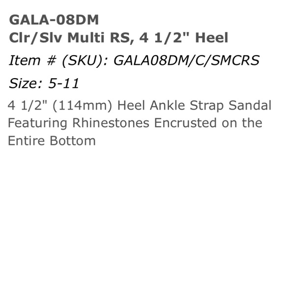 Pleaser rhinestone encrusted heels size 8-9 - Picture 9 of 10